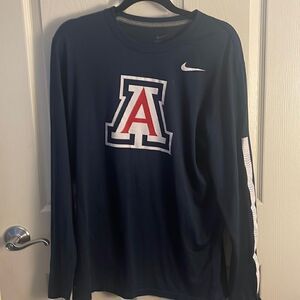 Nike dry fit long sleeve navy blue Arizona State